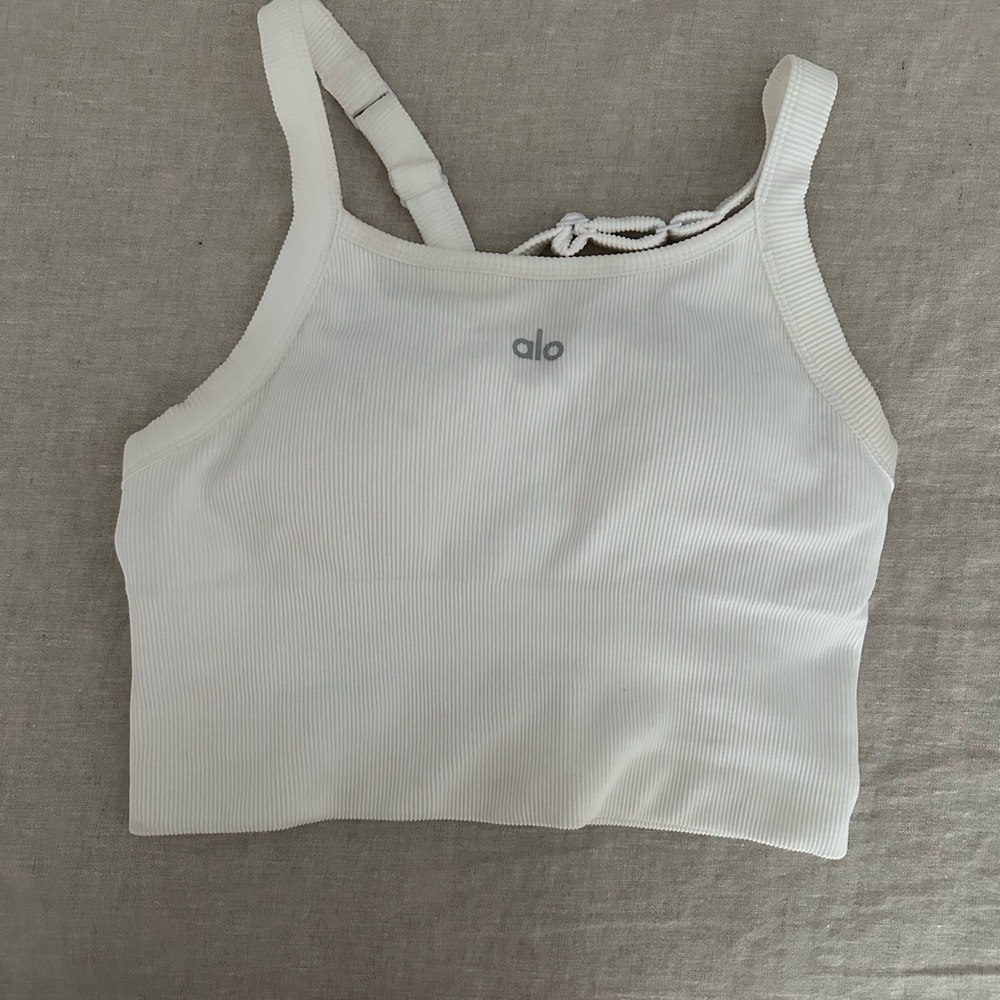 ALO yoga Seamless ribbed favorite bra tank